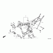 Схема узла: Рама для Honda CRF150 CRF150R