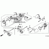 Схема вузла: Поворотники для Honda VT1300 Stateline