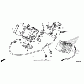 Схема вузла: Акумулятор для Honda VT1300 Sabre