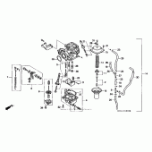 Схема вузла: Карбюратор для Honda CMX250 Rebel