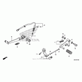 Схема узла: Педаль(Лапка) для Honda NC700