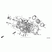 Схема вузла: Головка циліндра для Honda CTX700