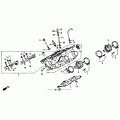 Схема вузла: Right головка циліндра для Honda ST1100 Pan-European