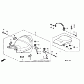 Схема вузла: Сидіння для Honda VTX1300