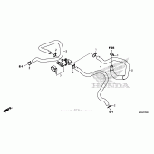 Схема узла: Система вентиляция картера для Honda CTX1300