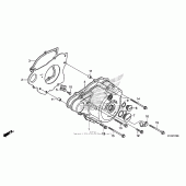 Схема вузла: Ліва кришка картера для Honda CMX250 Rebel