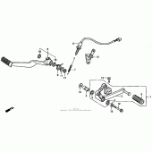 Схема узла: Педаль(Лапка) для Honda CBR1000 CBR1000F Hurricane