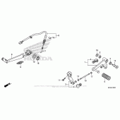 Схема вузла: Педаль (Лапка) для Honda NC700