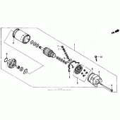 Схема вузла: Стартер електричний для Honda NT650 Hawk GT