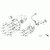 Схема вузла: Права кришка картера для Honda CB1300 Super Bol D'Or