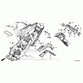 Схема вузла: Заднє крило для Honda CBR500 CBR500R