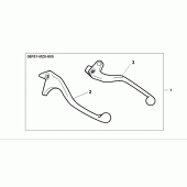 Схема вузла: Chrome lever kit для Honda GL1500 F6C