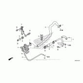 Схема вузла: Система індукції повітря для Honda CRF250 CRF250X