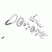 Схема вузла: Привід стартера для Honda CMX250 Rebel