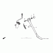 Схема вузла: Підставка для Honda VT1100 Shadow Sabre