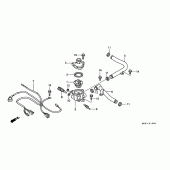Схема вузла: Water pipe / термостат для Honda GL1500 F6C