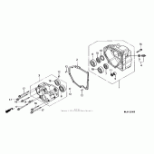 Схема узла: Зад. case для Honda ST1100 Pan-European