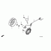 Схема вузла: Генератор для Honda CBF150