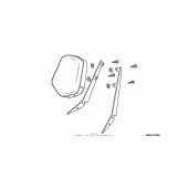 Схема вузла: Backrest (tall, sport custom) для Honda VTX1800