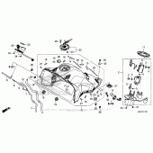 Схема вузла: Паливний бак + паливний насос для Honda CRF1000 Africa Twin