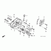 Схема вузла: L. crankcase cover для Honda CRF450 CRF450X