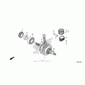 Схема узла: Коленчатый вал & Поршень для Honda CRF125 CRF125FB