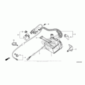 Схема вузла: Акумулятор для Honda CRF250 CRF250X
