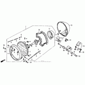 Схема вузла: Фара для Honda VT600 Shadow VLX