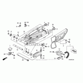 Схема вузла: Задній важіль (Маятник) для Honda XR650