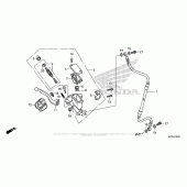 Схема вузла: Передній гальмівний циліндр для Honda CRF230 CRF230F