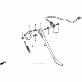 Схема узла: Подставка для Honda VT750 Shadow Deluxe