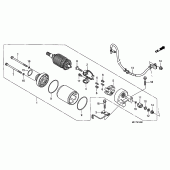 Схема вузла: Стартер електричний для Honda XL700V Transalp