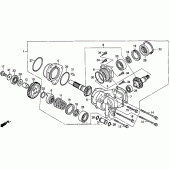 Схема узла: Cross shaft для Honda PC800 Pacific Coast