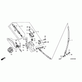 Схема узла: Передний тормозной цилиндр для Honda CRF450 CRF450R