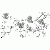 Схема вузла: Carburetor comp. 94-97 для Honda VFR750F Interceptor