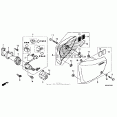 Схема вузла: Side cover (2) для Honda VT750 Shadow RS