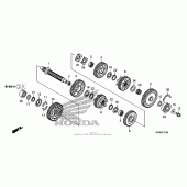 Схема узла: Transmission (countershaft) для Honda VFR1200 VFR