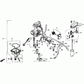Схема вузла: Carburetor 86-91 для Honda XR250
