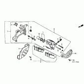 Схема узла: Задний тормозной суппорт для Honda CR250