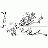 Схема вузла: Спідометр для Honda VT1100 Shadow