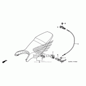 Схема вузла: Сидіння для Honda VFR800 Interceptor