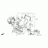 Схема вузла: Вітрове скло для Honda ST1100 Pan-European
