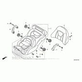 Схема узла: Сиденье для Honda GL1800 Gold Wing