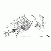 Схема вузла: Права кришка картера для Honda XR650