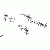 Схема вузла: Підніжки для Honda CMX250 Rebel