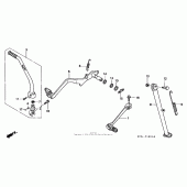 Схема узла: Педаль(Лапка) для Honda XR250