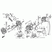 Схема узла: Карбюратор (COMPONENT PARTS) для Honda ST1100 Pan-European