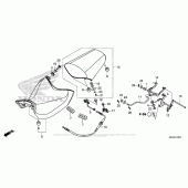 Схема вузла: Сидіння для Honda NC700
