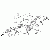 Схема узла: Выхлопная система для Honda CBR1000 CBR1000RR Fireblade