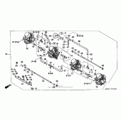 Схема вузла: Карбюратор (assy.) (Ac) для Honda CB600F 599